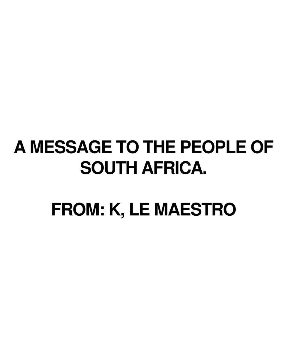 K, LE MAESTRO tweet media