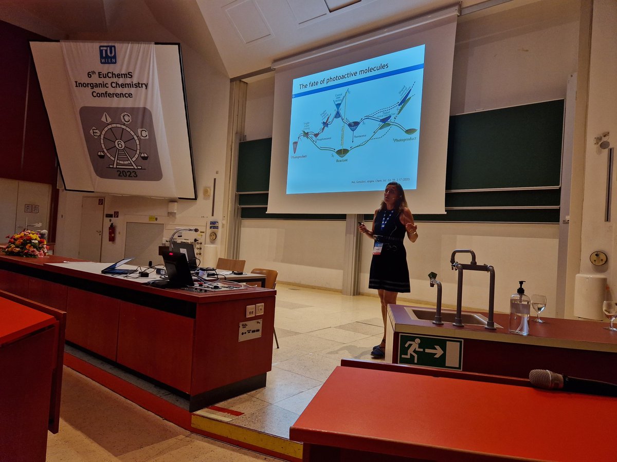 EICC6 (@eicc6_vienna) on Twitter photo Last speaker of our conference is Leticia González <a href="/theo_chem/">The González Group</a> from <a href="/univienna/">Universität Wien</a> <a href="/stem_univie/">University of Vienna STEM</a> talking about transition-metal complexes and their photophysics. Last speaker of our conference is Leticia González <a href="/theo_chem/">The González Group</a> from <a href="/univienna/">Universität Wien</a> <a href="/stem_univie/">University of Vienna STEM</a> talking about transition-metal complexes and their photophysics.