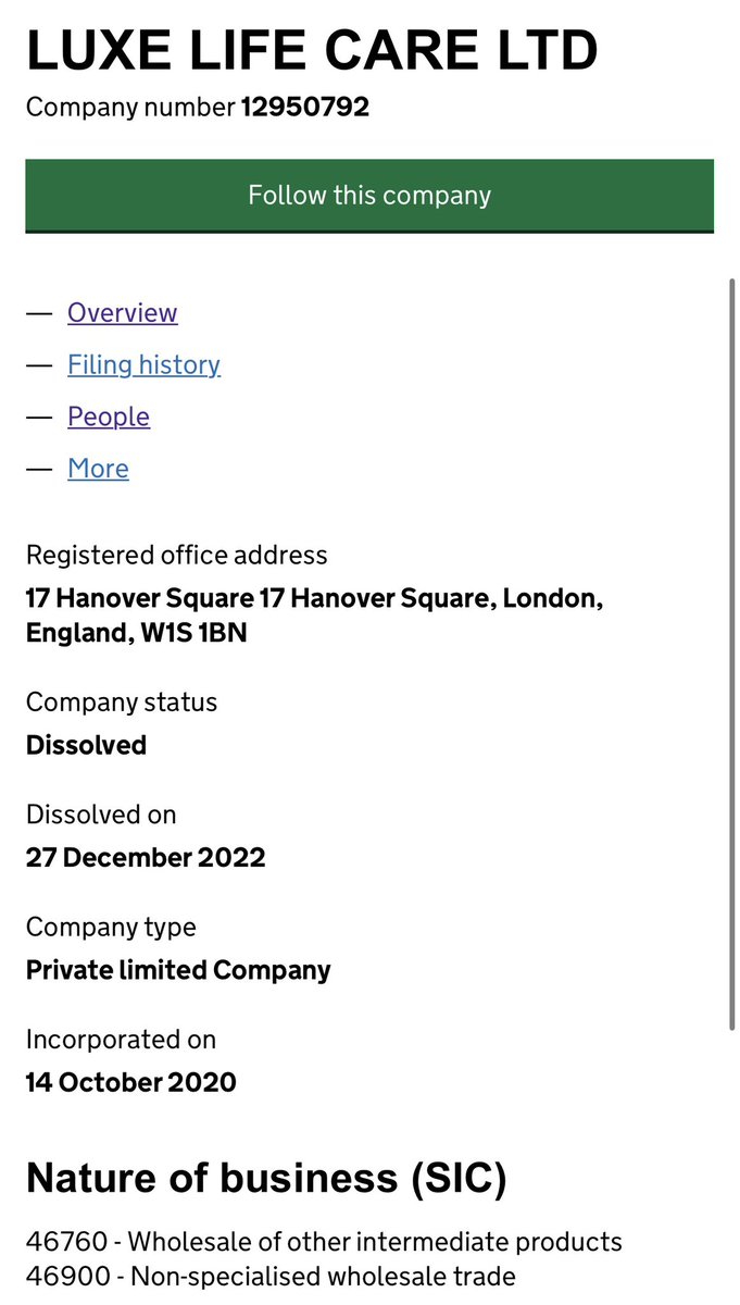carolvorders's tweet image. LUXE LIFE CARE LTD  – 
Government Diagnostic Testing Services Framework contract £15 BILLION in 2021

In October 2020, Mark Higton became Director of a brand new firm Luxe Life Care Ltd.
In April 2021, Luxe Life Care Consortium 2 and 3 were also registered.
 
In February 2021
50…