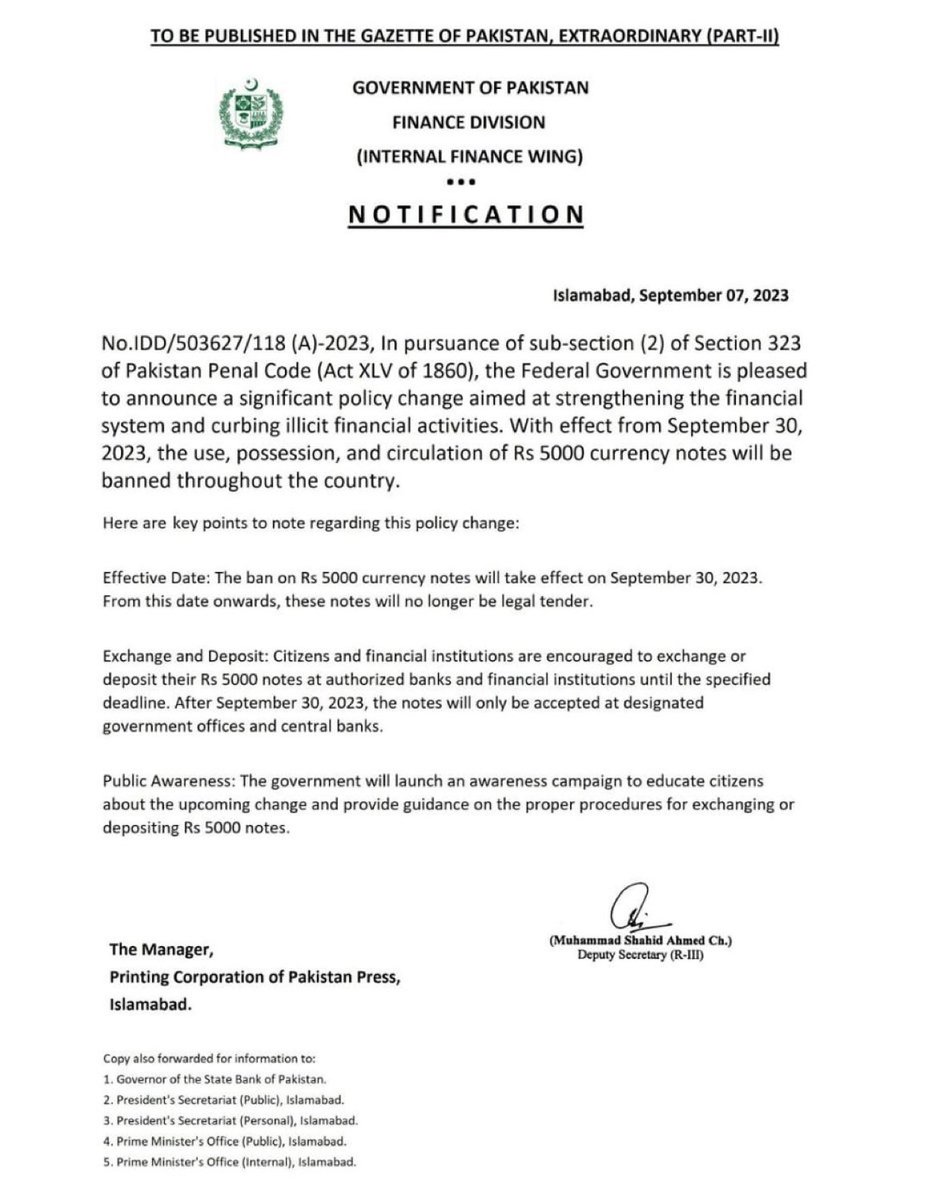 murtazasolangi's tweet photo. This is fake. The Govt of Pakistan shall act against the people spreading this kind of fake news to create chaos.
یہ جھوٹا نوٹیفکیشن ہے۔
حکومتِ پاکستان ایسے جھوٹے نوٹیفیکیشن پھیلانے والوں کیخلاف سخت کارروائی کرے گی۔
👇 https://t.co/9yU3DlM5UK