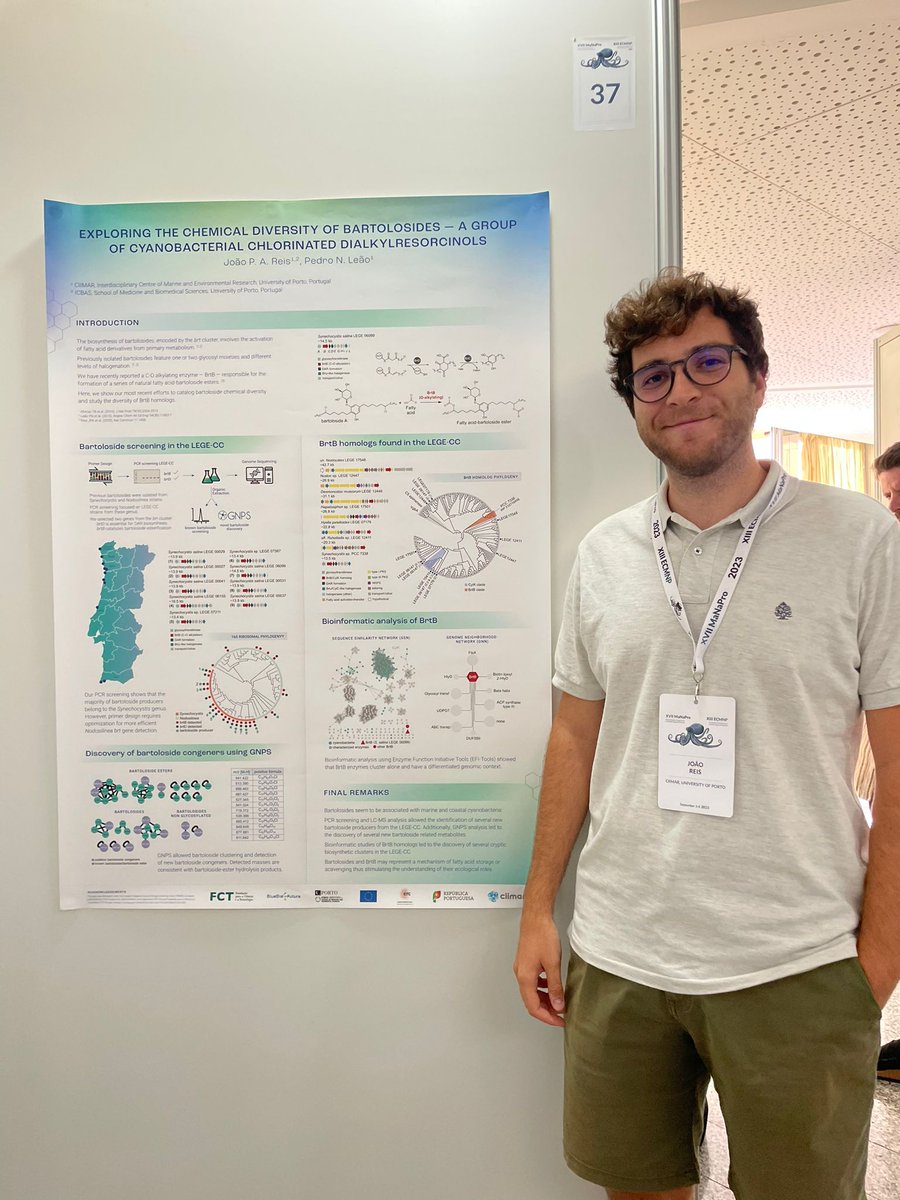 leao_lab's tweet photo. We've just wrapped up our participation at the #MaNaPro and #ECMNP joint conference in beautiful Granada! Oral communications by @TeresaM52684563 @sarafreitas_cnp @rql_cbranco @pnleao and posters by @dianarafaela293 @mariana__girao @AnneMLiong @jpreis96. 🧑🔬🦠🧪 https://t.co/RZdAhtbKEB