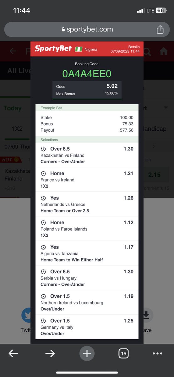 ShegunFunmiTips's tweet photo. 0A4A4EE0. 5 Odds 👋
@Ada_Daddyya @oddshiveisback @Genesis_Tips @Ajebopunter https://t.co/XAmIgYi5Vr