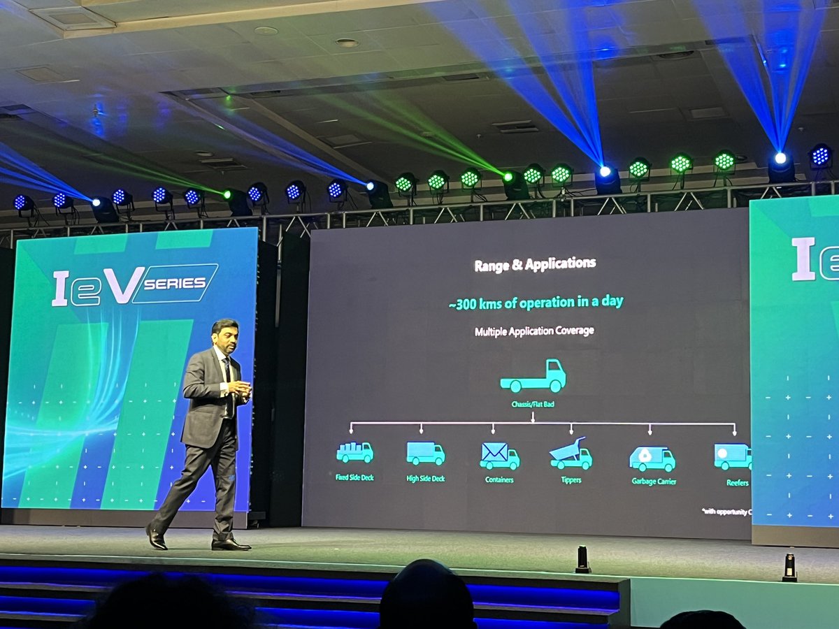 Switch Mobility claims a range of 300 km on a full charge and also says that the IeV Series will come a whole range of different applications in the CV space.

#SwitchMobility #AshokLeyland #HindujaGroup #IeVSeries