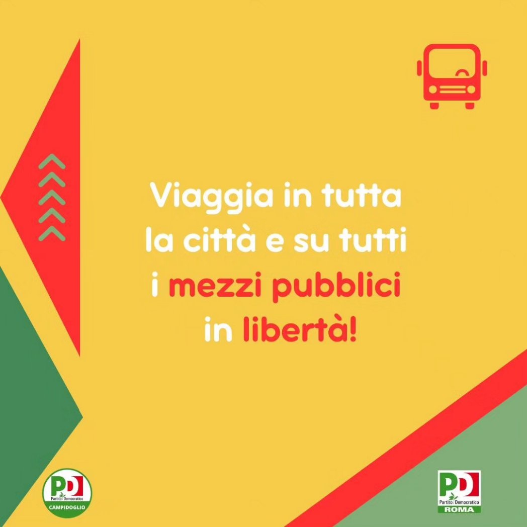 A partire da oggi tutt3 l3 ragazz3 fino ai 19 anni, con un costo una tantum di 50 euro, potranno viaggiare #illimitatamente su #tutti i mezzi pubblici.
Una misura concreta che aiuta le famiglie e incentiva l'utilizzo dei trasporti pubblici. 
Vai qui 👉 atac.roma.it/biglietti-e-ab…