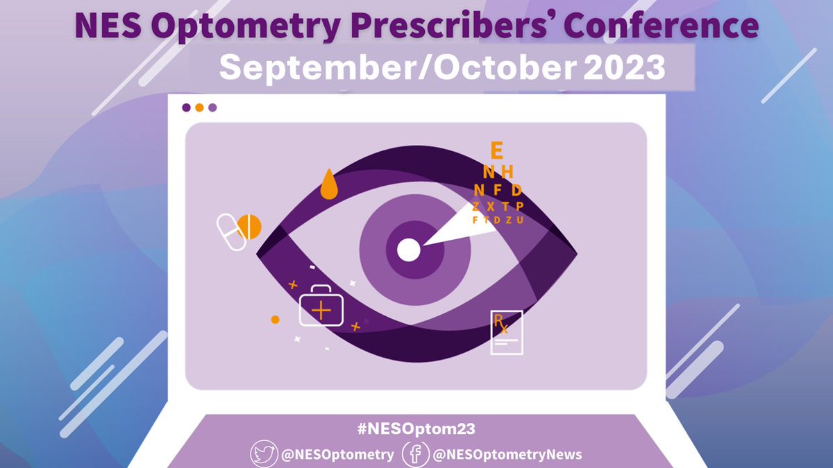 NESOptometry's tweet photo. Bookings for our 2023 Prescribers' Conference/CPD programme are now live! To find out more and book, please visit our Turas Learn Page

https://t.co/aiUnmXKng2 https://t.co/kdBKZIWpM9