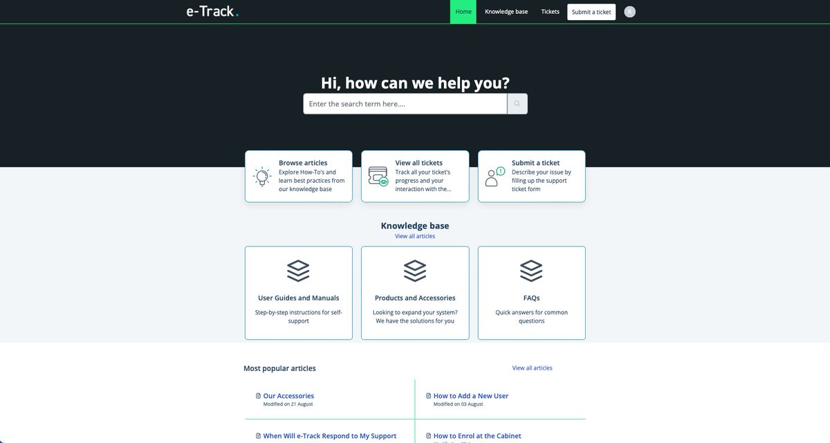 Elevate your e-Track experience! Introducing our extended services - your shortcut to convenience, expertise, and peace of mind. 

Contact us to learn more: sales@e-track.com

e-track.com/e-track-introd…

#eTrackExtendedServices #SupportHub #CustomerService