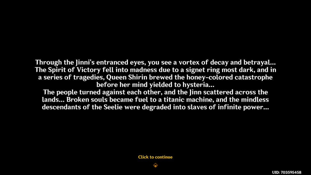 WubWubWeb's tweet photo. @DragonMJE So i just saw your Teyvat's Eternal Cycle of Destruction video and then played the "The Falcon's hunt" quest where you pick up one of liloupars fragments. This is the text when you pick up the fragment and it's insane how much more sense this makes now. https://t.co/pzPA4RF1kb