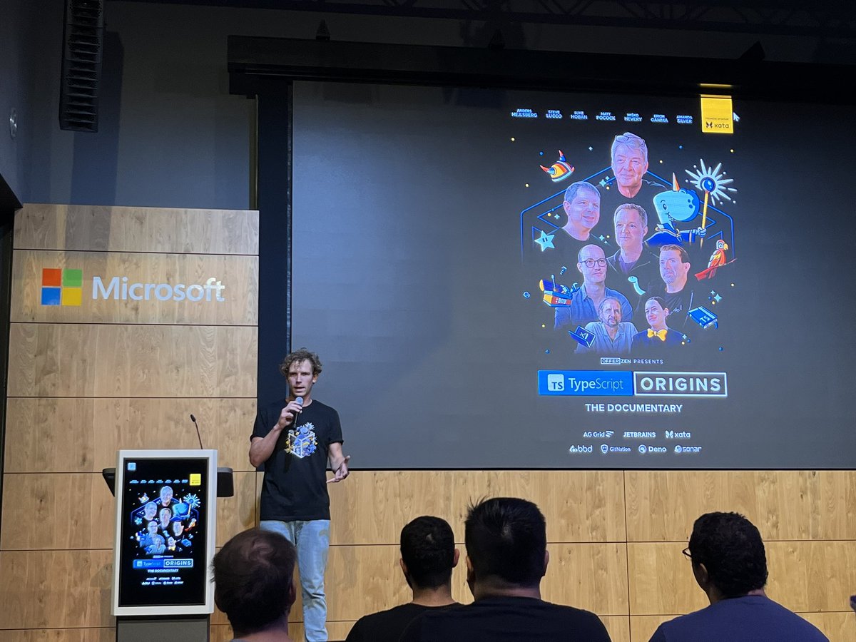 Prescreening of the #TypeScript Origins documentary in #Berlin happening now 🤓
#webdev