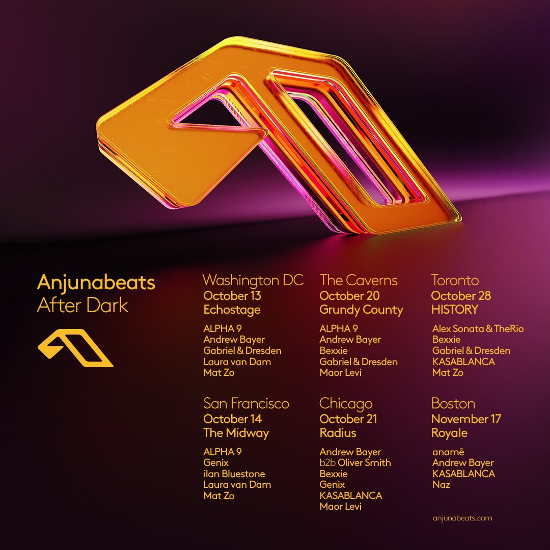 Anjunabeats's tweet image. Joining us in the dark... 🏙️
See you this autumn North America, for Anjunabeats After Dark. Tickets: anjunabeats.co/after-dark.OTW