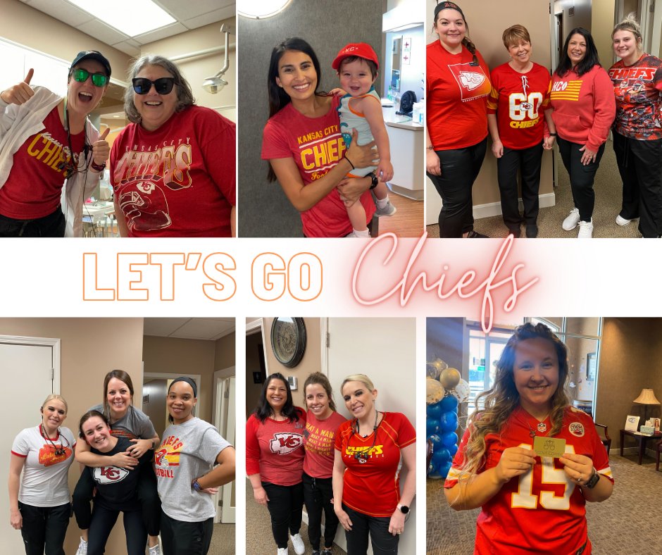 Love this post if you are ready for a Chiefs WIN tonight! #Chiefs #Hometownteam #KC #BlueSpringsMO #McDanielFamliyDental