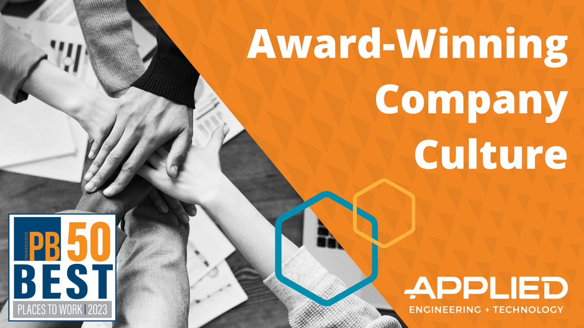 appliedjobs's tweet image. We are pleased to announce that Applied Engineering has been named one of Prairie Business Magazine’s 50 Best Places to Work for our 9th year!

Thank you to everyone who nominated Applied this year!

Read the full press release here: go-applied.com/2023/09/07/app…