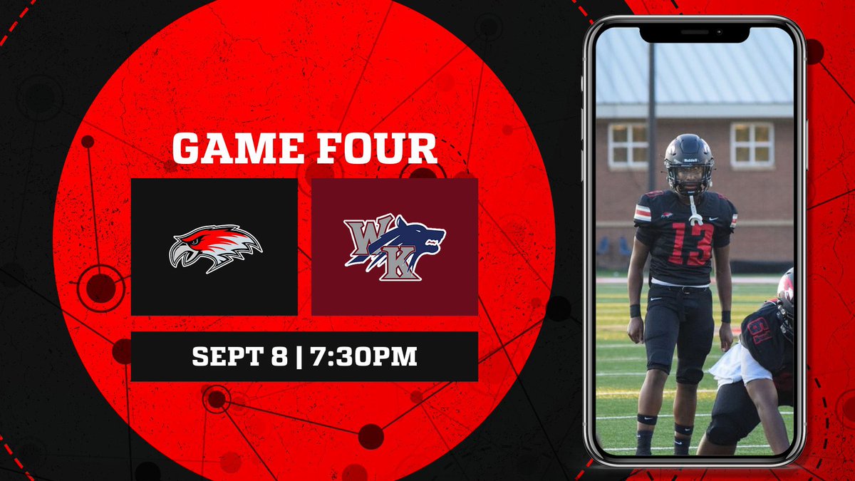 WestwoodFB's tweet photo. GAME FOUR. 

Redhawks travel to White Knoll. 

#BestIsTheStandard https://t.co/vWkwj31Uv5