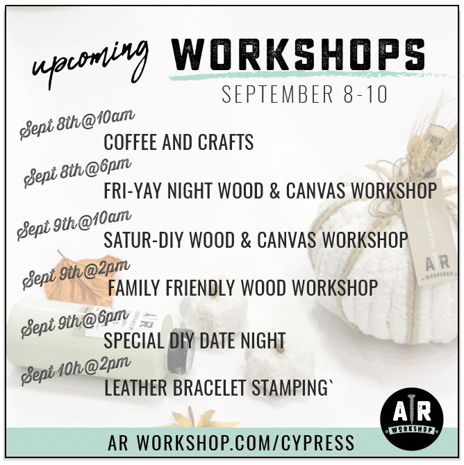Make DIY plans this weekend and get 40% off retail! arworkshop.com/cypress/#sched…