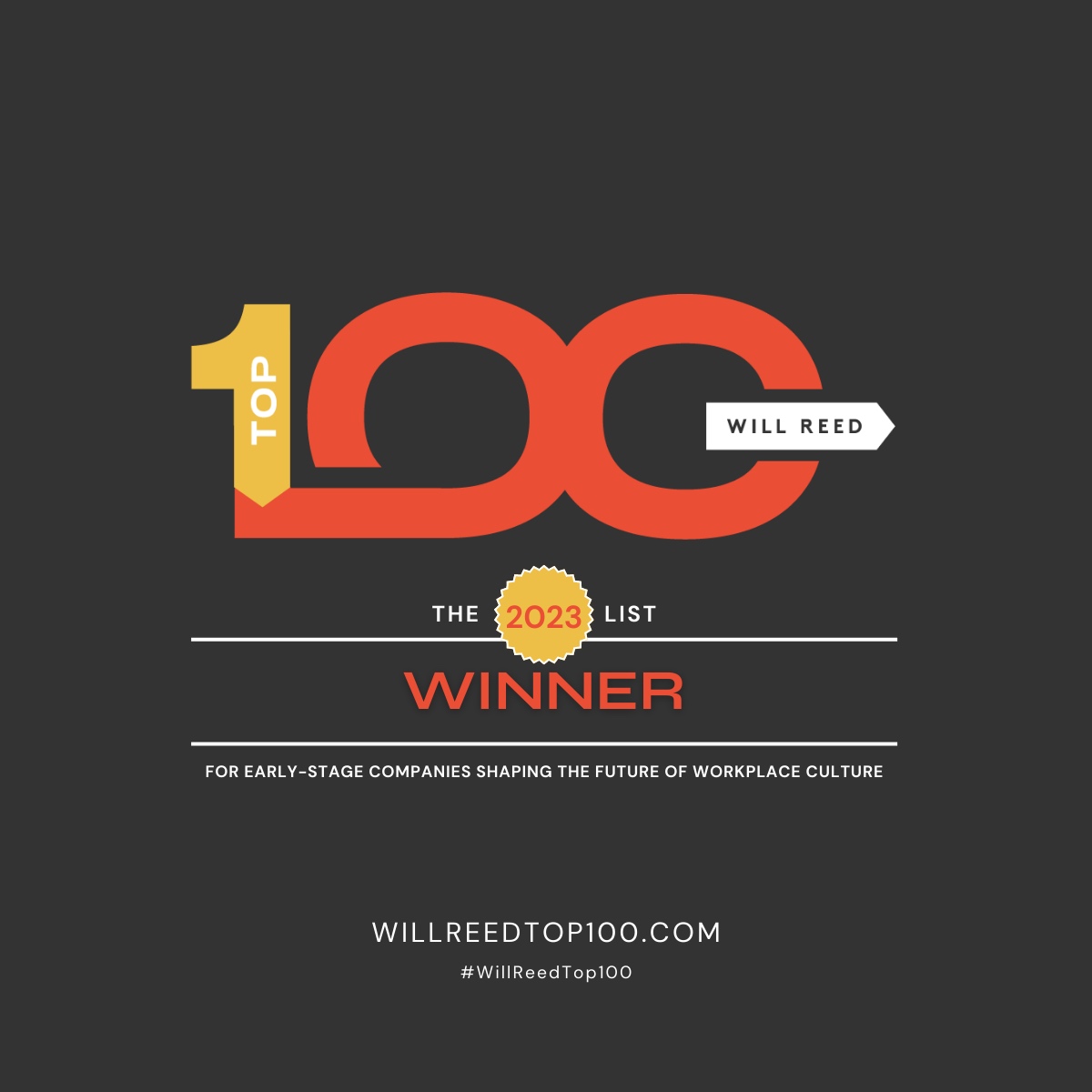 Out of 2,500+ Seed &amp; Series A companies, Will Reed just named Cloud Campaign a top early-stage company shaping the future of workplace culture! 

We're honored to be recognized for our team's hard work and dedication to building a positive workplace culture. 

Cheers! 🥂

#Wil...