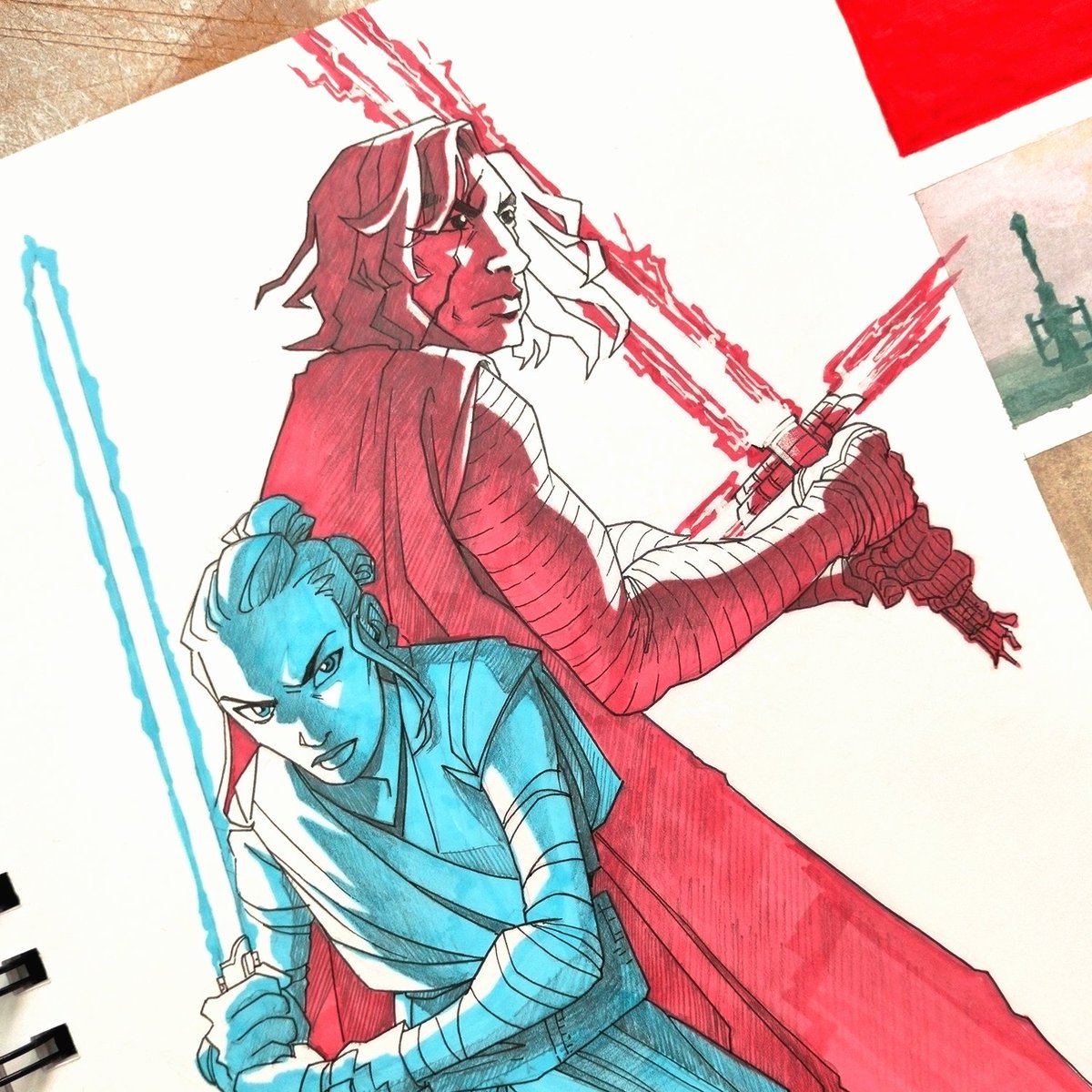 Bozioweczki_'s tweet photo. I don't know why I keep torturing myself with Reylo. We all know how it ended. Love Kylo Ren and his stylish hairstyle tho.
#kyloren #bensolo #benswolo #starwars #reylo #sketchbook #fanart https://t.co/LM7NuIPjy8