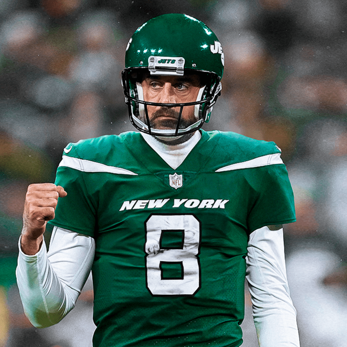 theSFjournal's tweet photo. Can @AaronRodgers12  really make the #NYJets fly high this season? 👀 🏈 
#NFL 
#AmericanFootball https://t.co/g7vlZV80ap