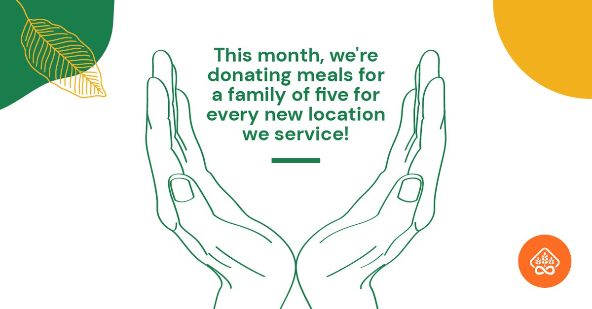 CheckSammy's tweet image. CheckSammy’s FallHarvest is underway! For every job done, we'll donate a meal and for every new location or client serviced, we'll donate enough meals to feed a family of five.

checksammy.com/fallharvest/