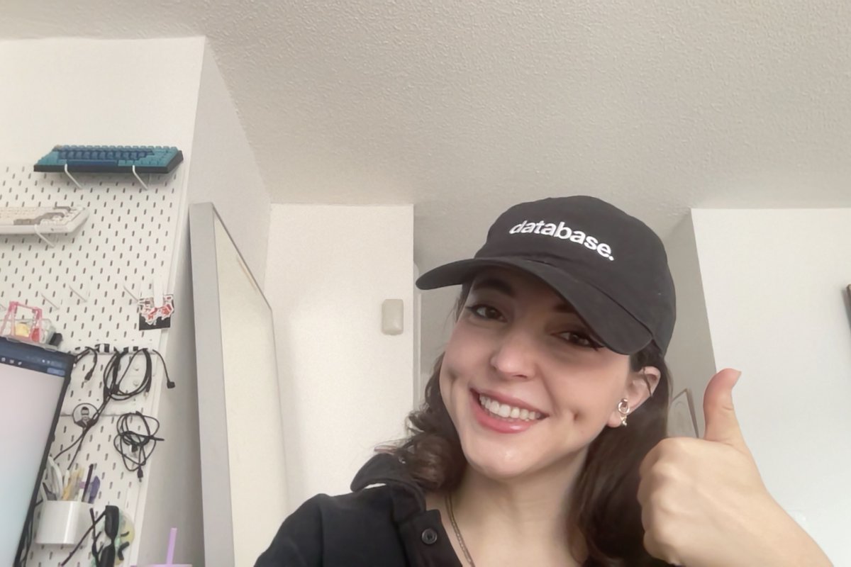 endingwithali's tweet photo. want to win a @planetscale database hat? 

im doing a HUGE giveaway of them today on stream! (including international shipping) 

come work with us

https://t.co/IHlcT86nIa https://t.co/Qpm1a3rM0B
