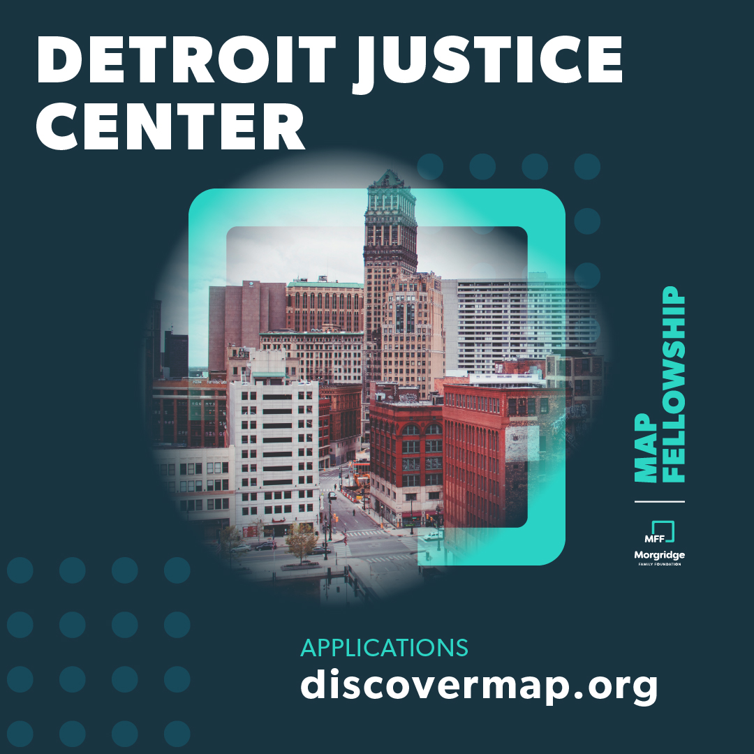 Morgridge Family Foundation (@thinkmff) on Twitter photo As part of the 2024 #MAPFellowship, you could work with the executive director of <a href="/justcitydetroit/">Detroit Justice Center</a> to strengthen its community engagement and capacity for mobilization. Apply by 10/20 for a career-changing opportunity and network. discovermap.org/map-fellowship/ As part of the 2024 #MAPFellowship, you could work with the executive director of <a href="/justcitydetroit/">Detroit Justice Center</a> to strengthen its community engagement and capacity for mobilization. Apply by 10/20 for a career-changing opportunity and network. discovermap.org/map-fellowship/