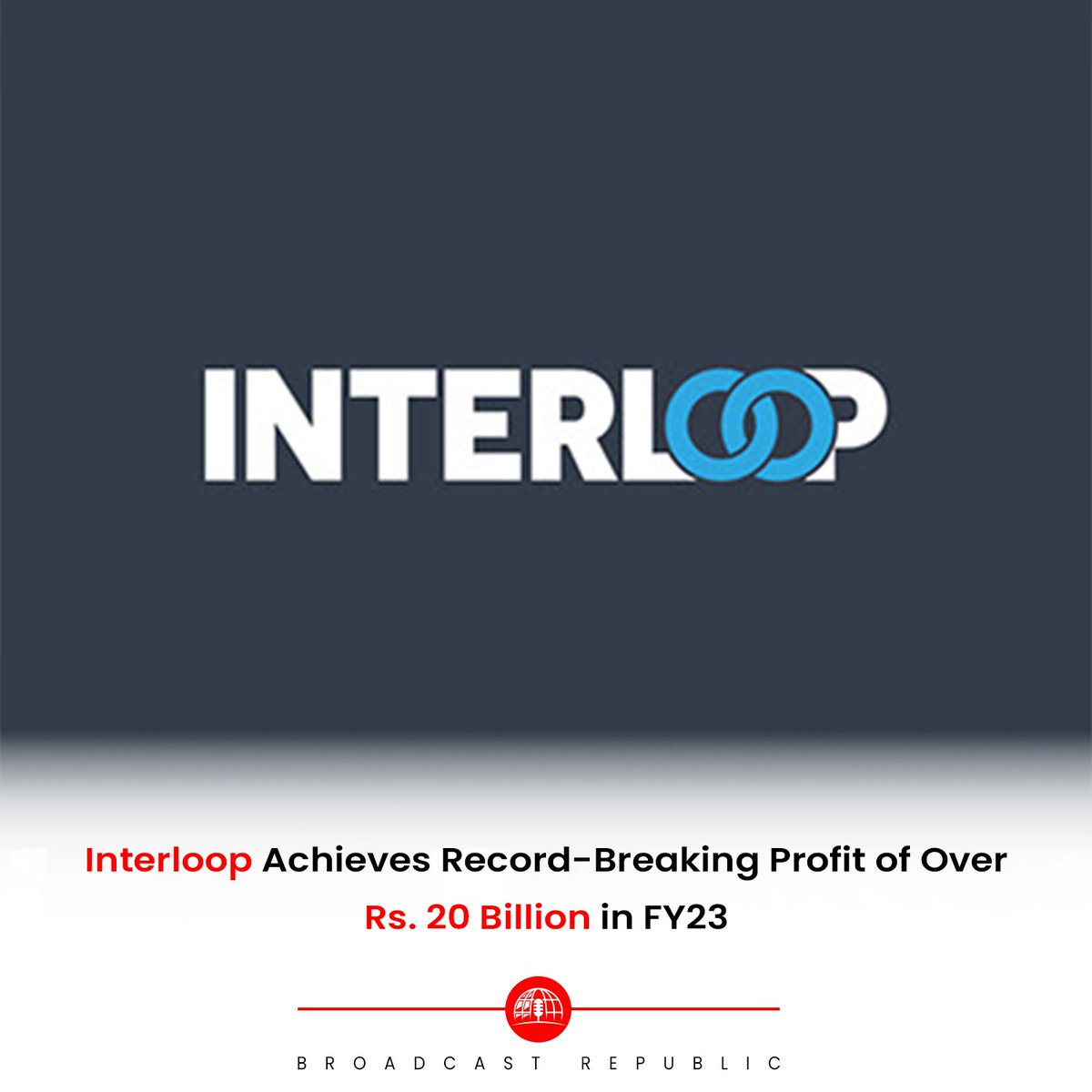 BcastRepublic's tweet photo. Interloop Limited, a leading textile and garments exporter, has reported a historic profit of Rs. 20.1 billion in the fiscal year 2022-23, marking the highest-ever profit in the company's history. 

#BroadcastRepublic #InterloopLimited #RecordProfit https://t.co/CZhnJ4qoWe