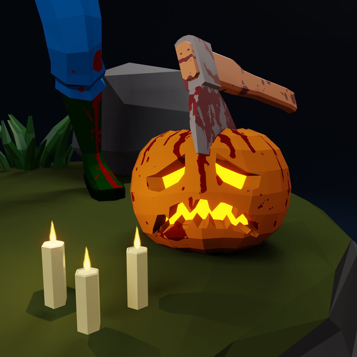 AlexMakes3d's tweet photo. Angry and bloodthirsty pumpkinhead! If you meet him on your way - hurry away!

Subscribe to my social networks and stay tuned!
#halloween #pumpkinhead #pumpkin #gameready #polygon #lowpoly https://t.co/pyA1b4NAxE
