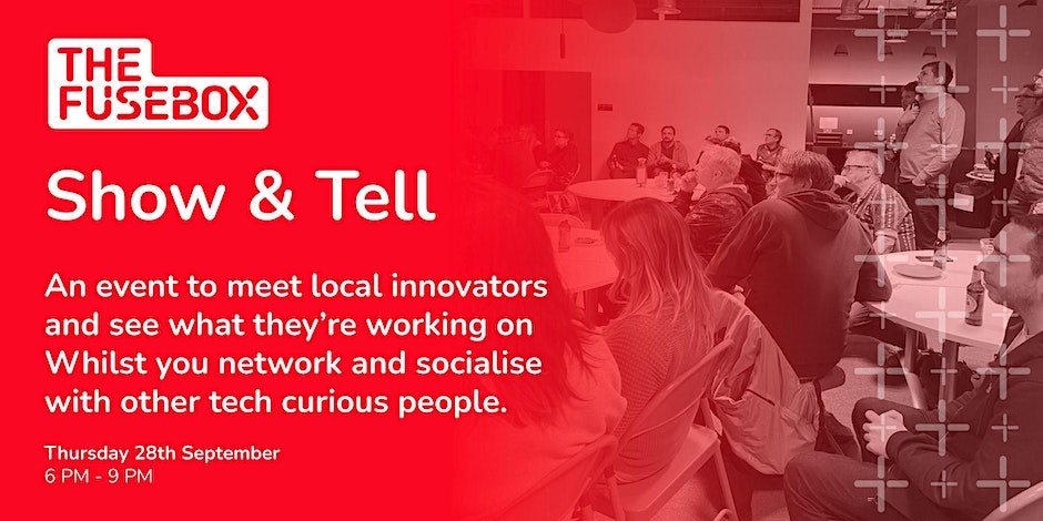 Want to meet the best local innovators in town? 🤖

Tech curiosities at the ready - Show &amp; Tell returns!  You're invited to join us for another exceptional evening of discoveries. 

📅 28/09
📍 The FuseBox, New England House, Brighton 
⏰ 6-8PM 

eventbrite.co.uk/e/fusebox-show… 

#events