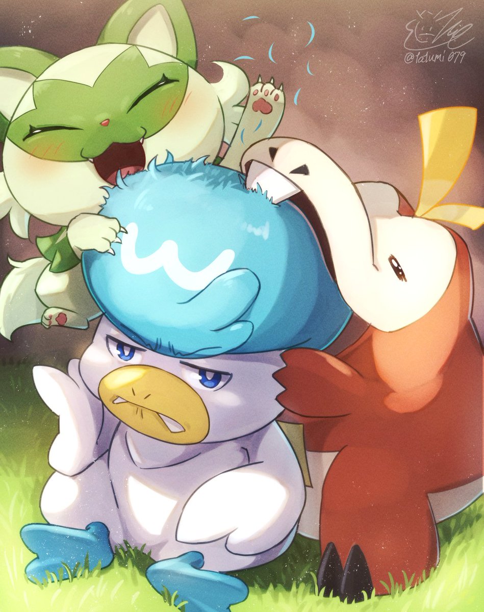 tatumi079sub's tweet photo. パルデア御三家
#ポケモンSV #ポケモンイラスト
#pokemon https://t.co/ttwPigYDPH