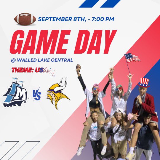 GAME TMR @7:00 AT WLC 
THEME IS USA!!! BE THERE!!