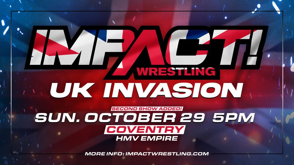 Be part of IMPACT Wrestling history and get your tickets for the upcoming UK Invasion tour NOW 🎫 loom.ly/fUQEru0 #IMPACTUK