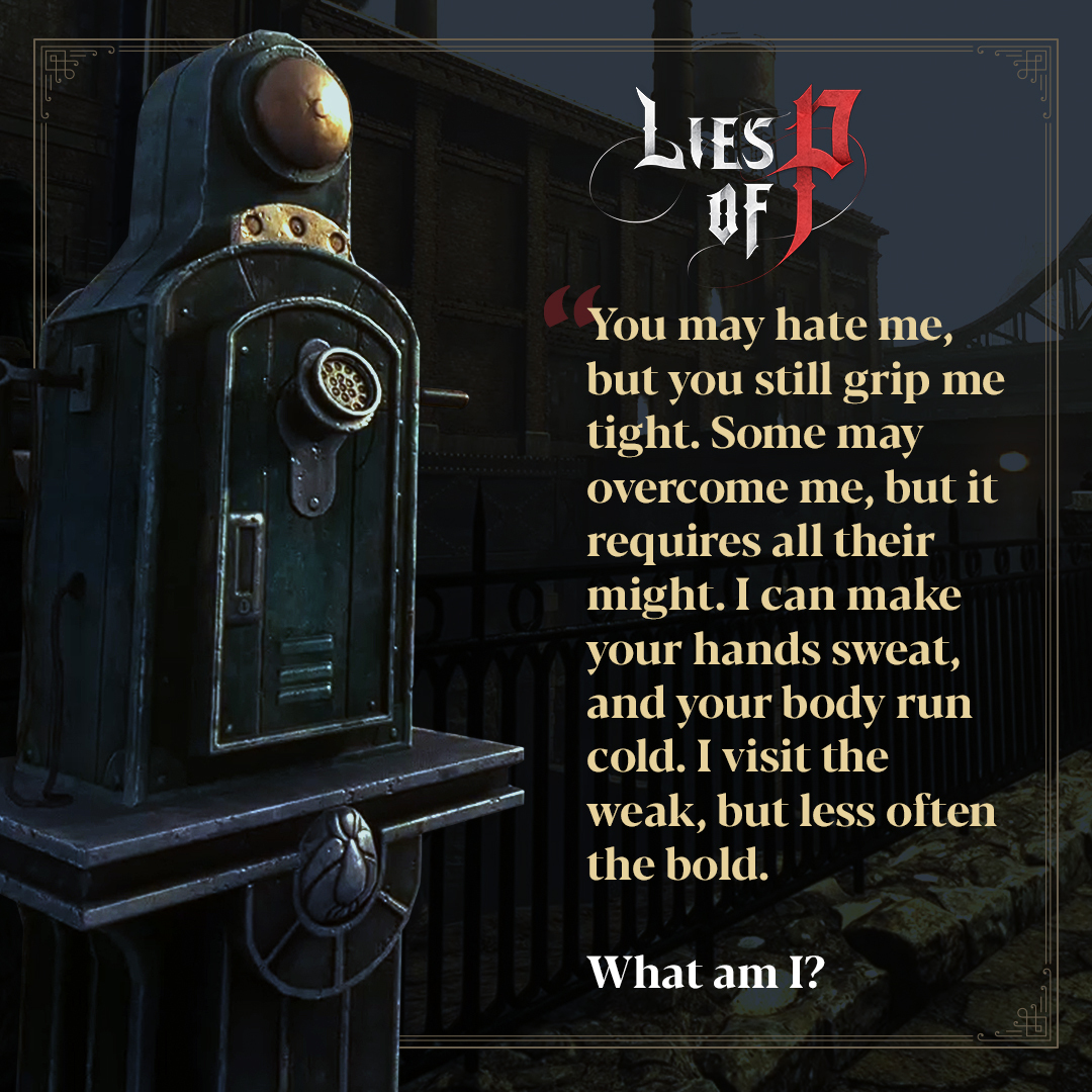 Lies of P: All Riddles and their answers