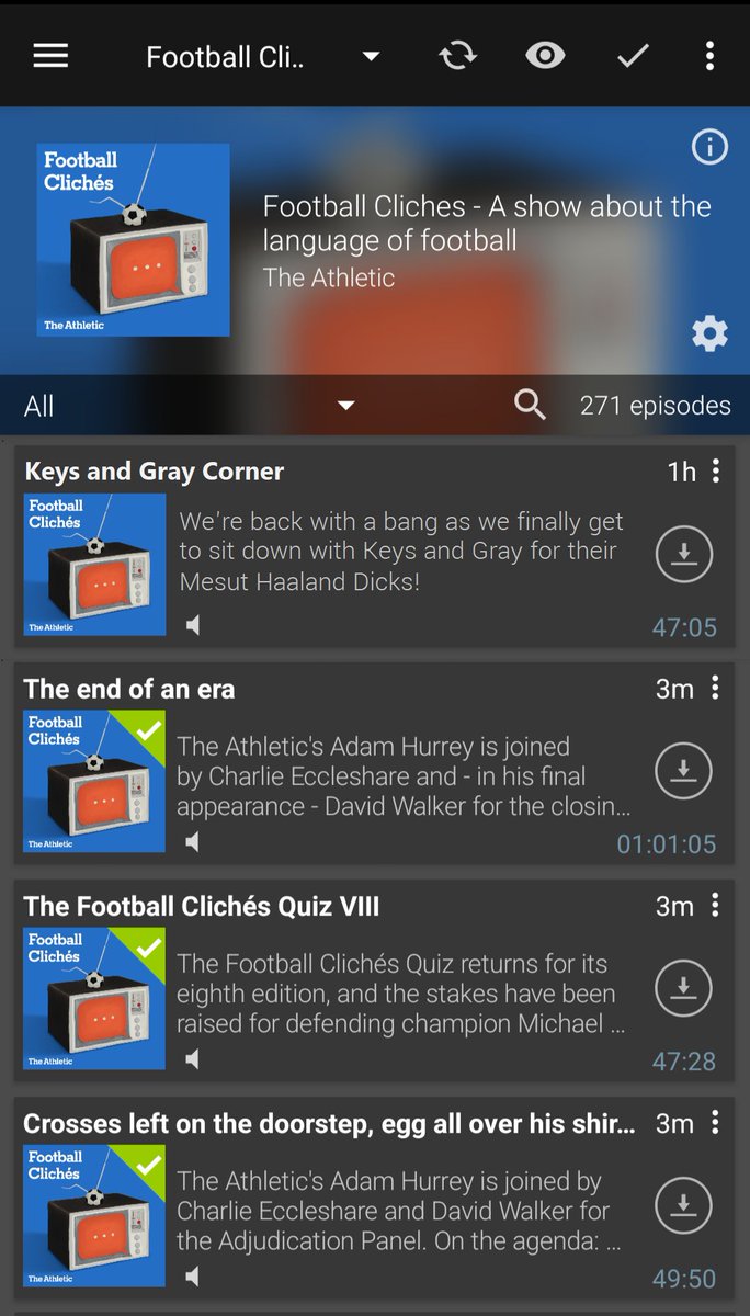 Refreshes podcast app...........the wait is over, look what landed in my feed #FootballCliches <a href="/FootballCliches/">Adam Hurrey</a> 😲