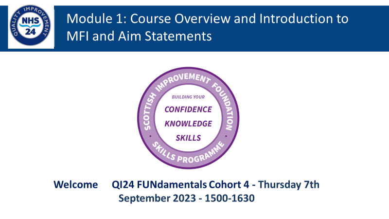 NHS24_QIET's tweet photo. 🎓✅ First education session of @NHS24 QI 24: FUNdamentals is in the books! 🚀

What a great start to a journey that promises to be full of learning, growth, and positive change. Thanks to everyone who participated. We're already looking forward to the next session!

#QI24C4 https://t.co/AeaW9aRMXg