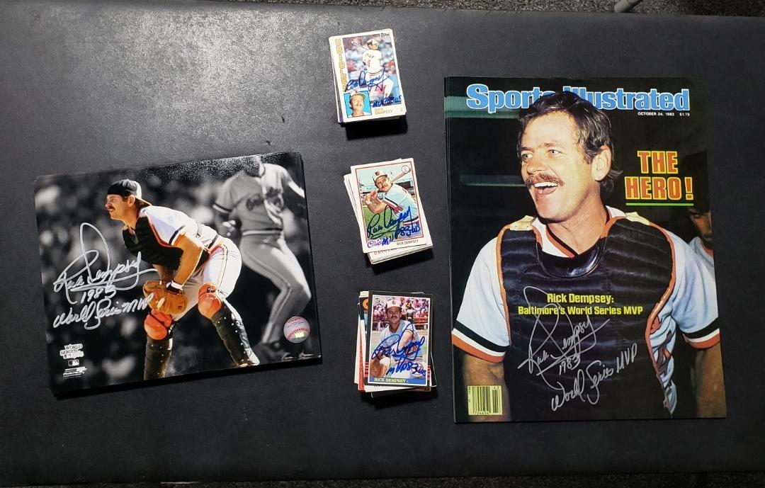 Signed about 500 autographs this morning for my grand opening. *GIVEAWAY TIME* Follow my page and <a href="/TBW_baseball/">The Baseball Warehouse</a> and retweet this post to enter. If you already follow both simply retweet this for your opportunity. Three winners selected 9/15. Winners choice on item! #birdland