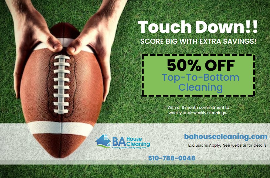 bahousecleaning's tweet photo. Take advantage now! Give us a call at: (510) 788-0048 or visit us on https://t.co/sLe9CNKeNO
#housecleaning #oaklandca #castrovalleyca #berkeleyca #cleaning #bayarea #castrovalley #oakland #berkeley #bahousecleaning #stressrelief #homecleaning #qualitytime #eastbayarea https://t.co/lXctNSOvbz