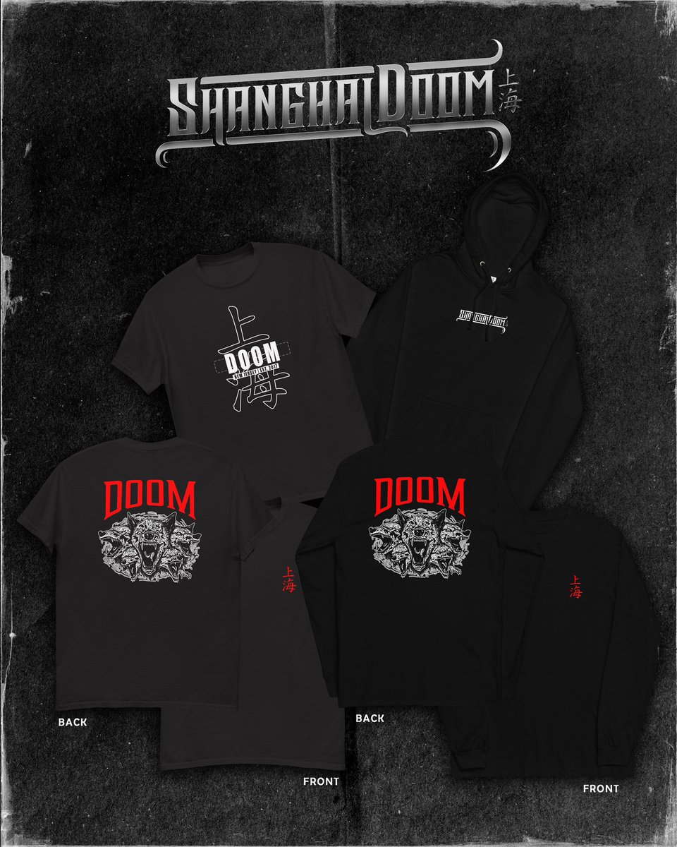 ShanghaiDoom's tweet photo. 2023 FALL MERCH DROP is live !! 

2 tees, long sleeve, and a hoodie

Hit the link in our bio 

🤝🤝 https://t.co/DOURDURz6X