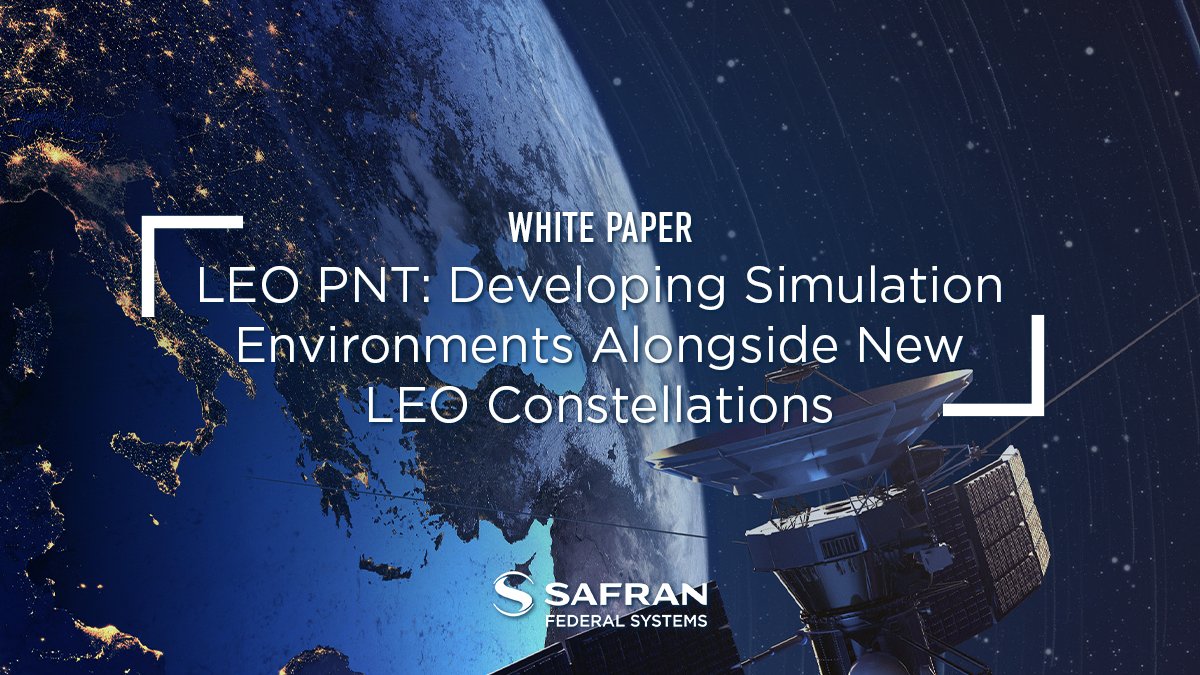 As LEO PNT continues its streak as a trending topic at the top of the GNSS industry charts - we're running it back to this white paper by Senior Applications Engineer Alaiya Tuntemeke-Winter! 📈📃

🔗: pardot.oroliads.com/leo-pnt-white-…

#LEOPNT #Simulation #WhitePaper #SafranFederalSystems