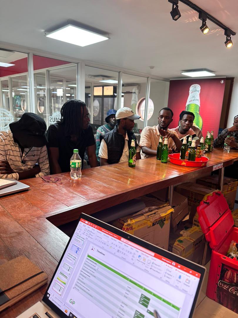 Rgconsultinc's tweet photo. Today was an exciting day as the top 10 of #Mutzig #Amabeats meet with @MutzigRwanda’s Senior and Junior Brand Managers ahead of the Semi-Finals on September 16th at KCT! Don’t miss out! 🔥Entry 5k. Tickets available at https://t.co/B297kuS4gI 🕺 https://t.co/zhh8hDHpZ4