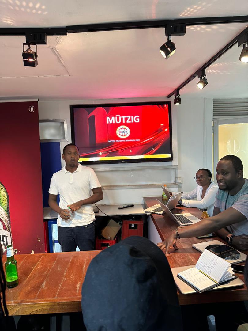 Rgconsultinc's tweet photo. Today was an exciting day as the top 10 of #Mutzig #Amabeats meet with @MutzigRwanda’s Senior and Junior Brand Managers ahead of the Semi-Finals on September 16th at KCT! Don’t miss out! 🔥Entry 5k. Tickets available at https://t.co/B297kuS4gI 🕺 https://t.co/zhh8hDHpZ4
