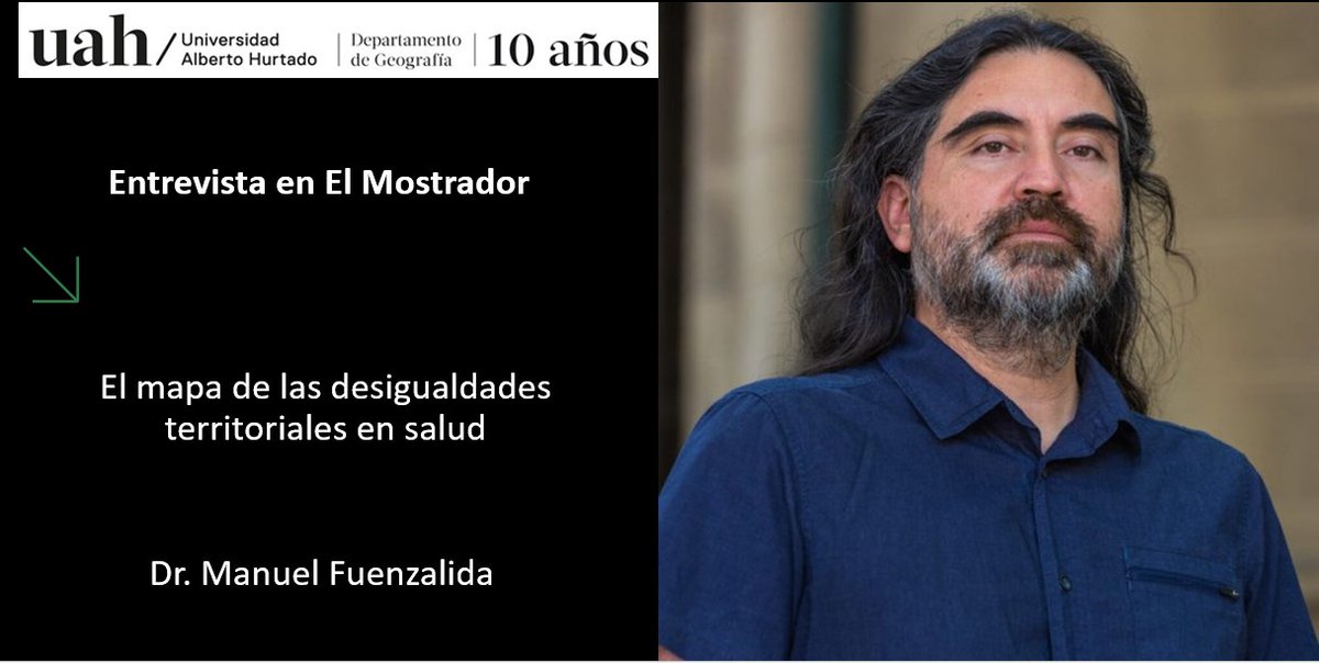 𝐄𝐧𝐭𝐫𝐞𝐯𝐢𝐬𝐭𝐚: 𝐄𝐥 𝐦𝐚𝐩𝐚 𝐝𝐞 𝐥𝐚𝐬 𝐝𝐞𝐬𝐢𝐠𝐮𝐚𝐥𝐝𝐚𝐝𝐞𝐬 𝐭𝐞𝐫𝐫𝐢𝐭𝐨𝐫𝐢𝐚𝐥𝐞𝐬 𝐞𝐧 𝐬𝐚𝐥𝐮𝐝

El académico Dr. Manuel Fuenzalida expone parte de su investigación académica sobre salud y territorio en entrevista con el Mostrador. 
elmostrador.cl/noticias/pais/…