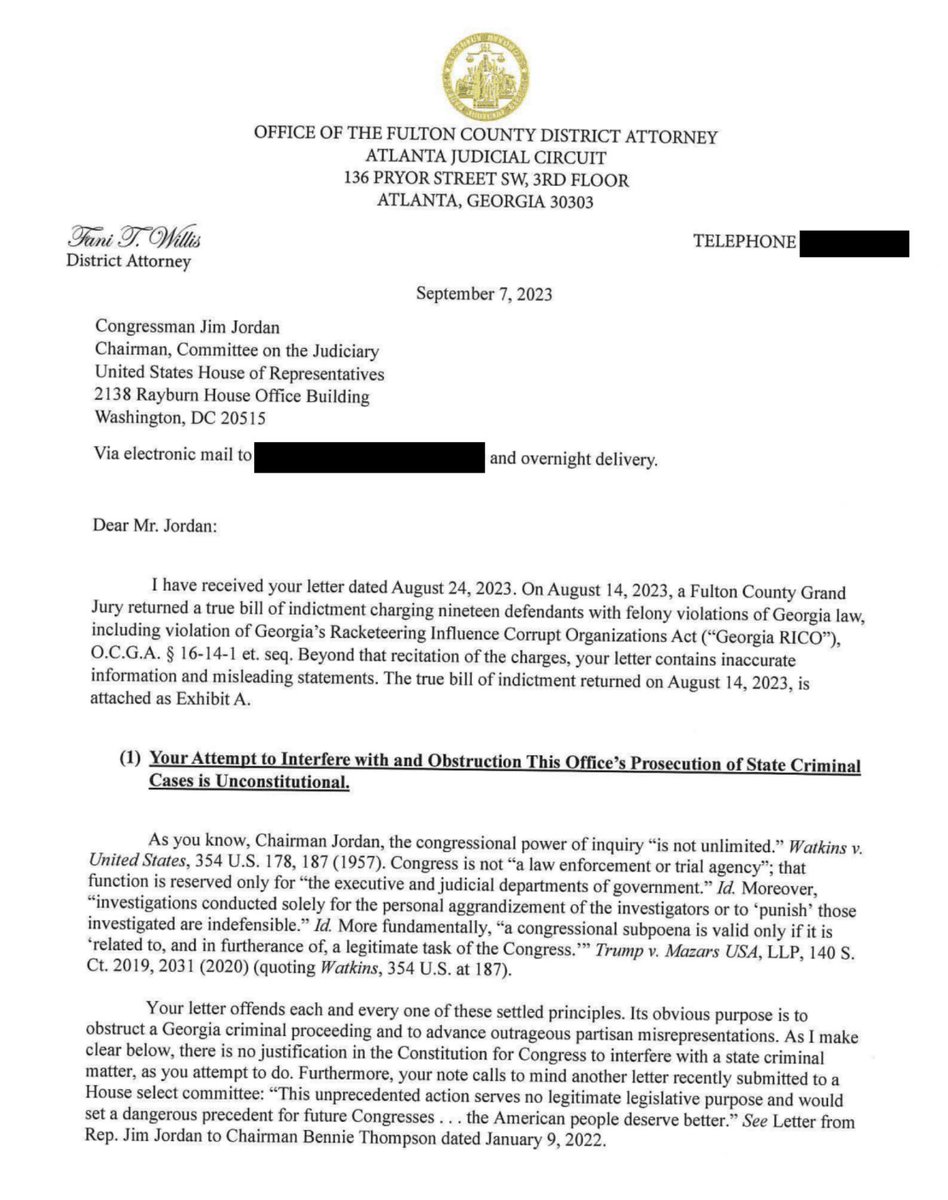 acnewsitics's tweet image. BREAKING: Fani Willis just told Jim Jordan to go fuck himself!
