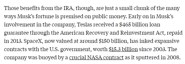 Tesla and the Musk empire are simultaneously some of the best and worst cases for the potential of US industrial policy.