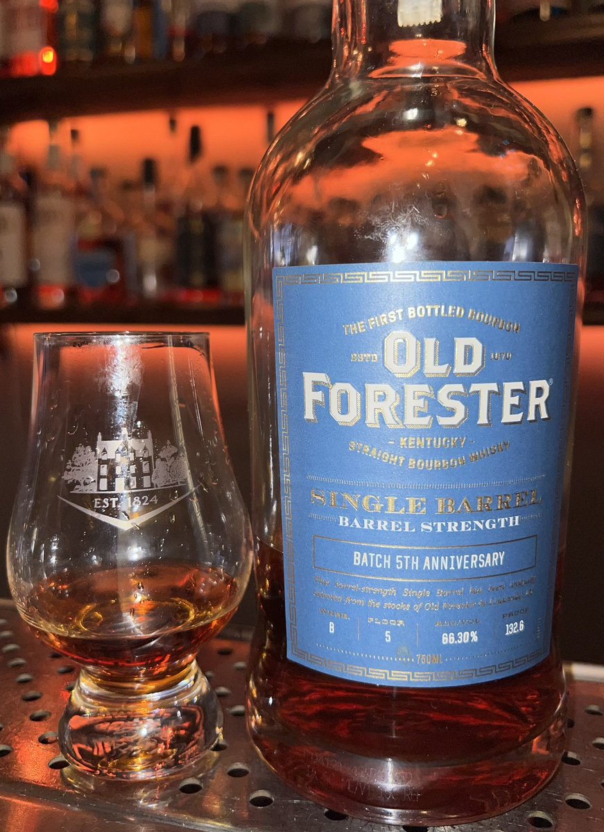 bourbonscript's tweet photo. Day 7 of #BourbonHeritageMonth and it’s time for a #HighProof delight.
@oldforester is a time-honored #distillery with several expressions worthy of choosing today (including the delicious ‘1920’ from their Distillery Row Series). In 2020, OF started their #BarrelProof #SingleBarrel releases. These can be difficult to find at times, but well worth the #BourbonHunt.
OF bourbons use a mashbill of 72% corn/18% rye/12% barley. The single barrels vary in age, rickhouse location and proof, but always deliver taste and quality.
Nose: Caramelized banana, vanilla and citrus
Palate: Caramel, vanilla, charred oak and banana
Finish: Sweet and spicy with vanilla, caramel and oak that lingers.
Banana is a sensory note often encountered with OF expressions, especially high proof and/or well-aged. While other single barrels you may find may have slightly different flavors, the notes above will be found in all their barrel-proof single barrel bourbon releases. These barrel-proof single barrels pop up at liquor stores periodically and often sell-out quickly. It’s worth keeping an eye open. They commonly run ~$100/bottle, but our recommendation is to buy without hesitation if you see one.
Best enjoyed neat, over ice or with a bit of water given these can regularly hit 130+ proof. Cheers, friends!
#Whiskey #Whisky