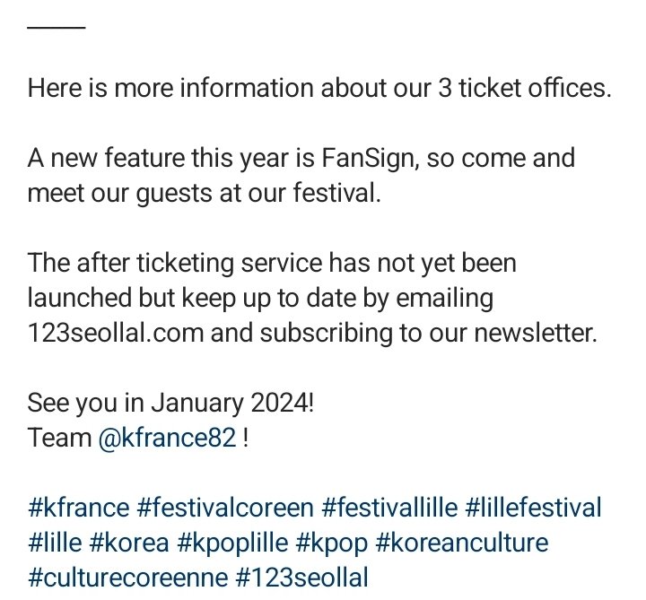 TriantafylliaLk's tweet photo. Lee SeungGi is coming to France! WE ARE LOSING OUR MINDS 

JANUARY 20TH

K-FRANCE and @123seollal THANK YOU FOR THIS!

TICKET OPENING TOMORROW AT 9 PM (PARIS GMT)

@leeseunggi.official your European fans are so excited!

See you in January 2024

#kfrance  #festivallillel https://t.co/F9OrRk20f5