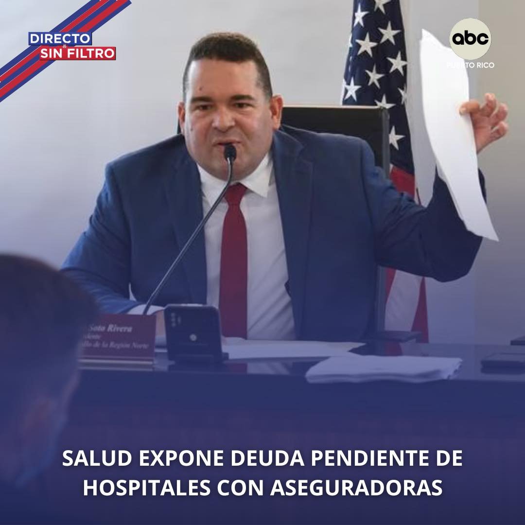 Rubensenadorpr's tweet photo. El Departamento de Salud expuso en una audiencia pública de la Comisión de Salud del Senado de Puerto Rico la deuda que sus hospitales mantienen con las compañías aseguradoras. https://t.co/qEzal99AXl
