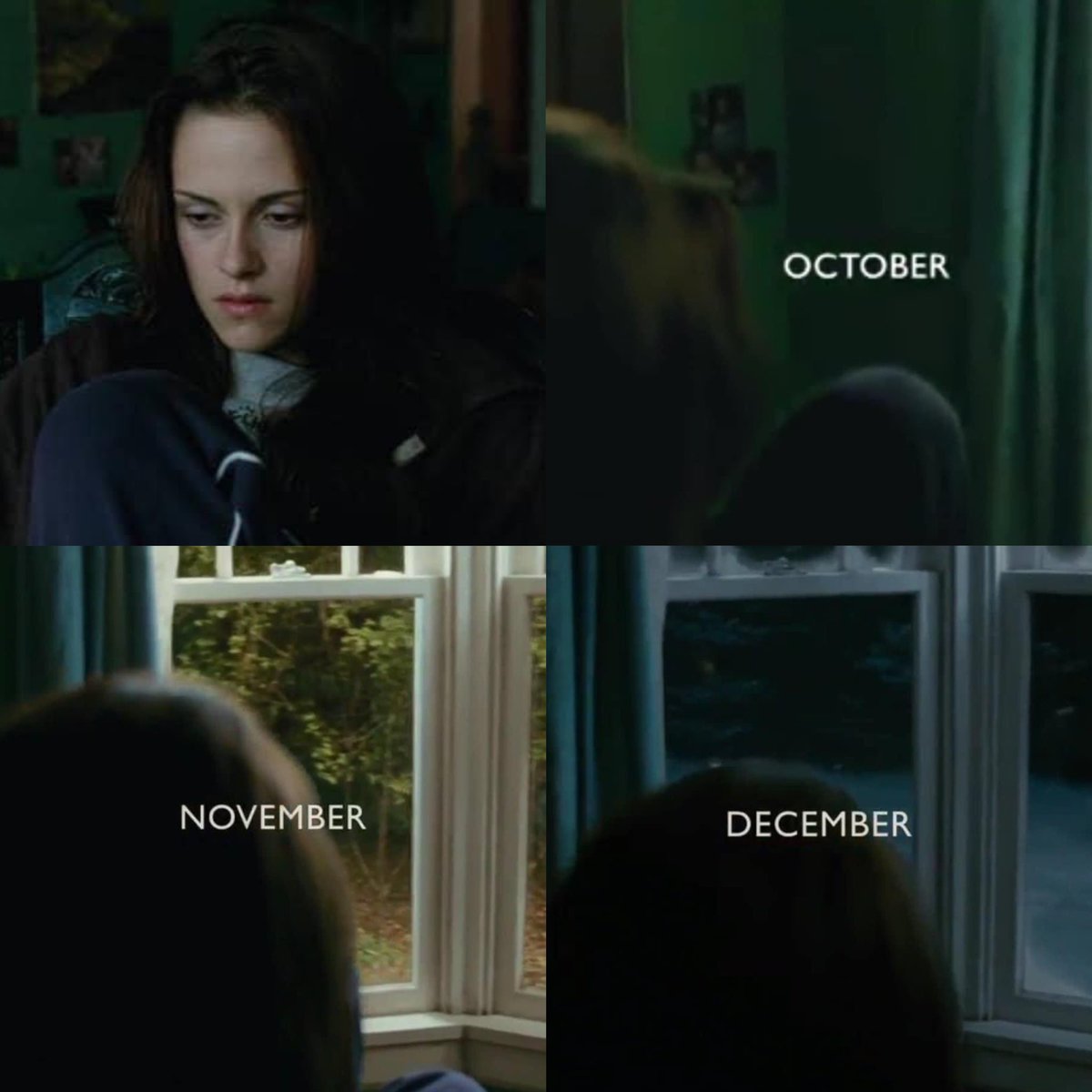 veramaida_'s tweet photo. nunca nada me va a representar tanto como esta escena de crepúsculo en la que bella se deprime y se sienta a ver los meses pasar https://t.co/2qRbbWiil3