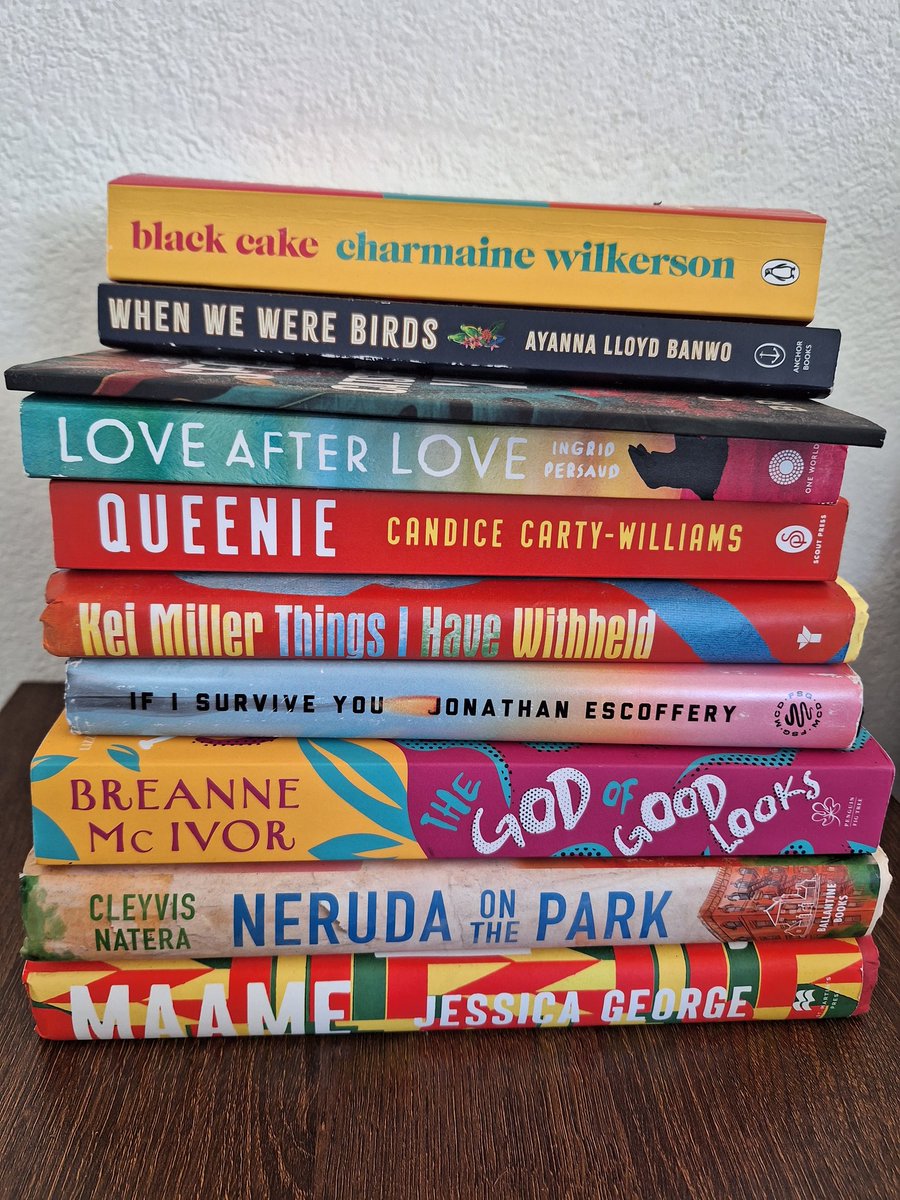 Some of the books I've read this year. I really wish there were more Caribbean novels available in Bim, but building my #ReadCaribbean collection slowly.