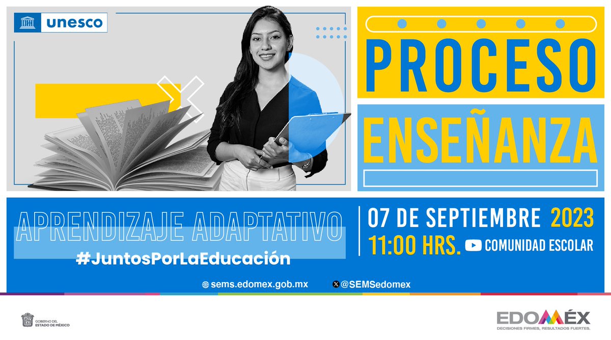 Nuestra historia de éxito en educación híbrida es un tributo al derecho a la educación. Conéctate y sigue la transmisión en vivo en Facebook ➝ bit.ly/3PgiJY2 y YouTube ➝ bit.ly/3EnIOhm. #JuntosPorLaEducación <a href="/UNESCOMexico/">UNESCO México</a> 
<a href="/SEMSedomex/">SEMS</a> 
<a href="/israeljero/">Israel Jerónimo</a>