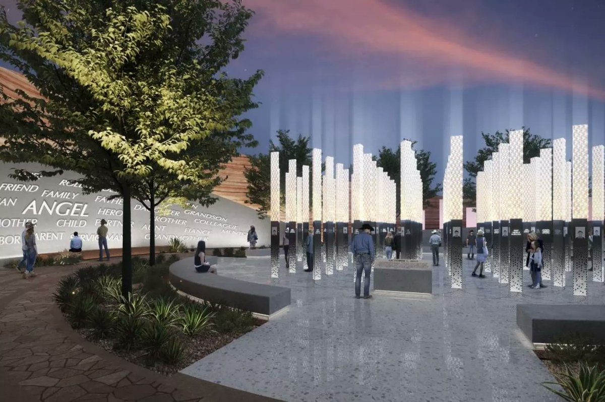 NewsAndBenefits's tweet photo. Design approved for a memorial honoring the victims and survivors of the 2017 Las Vegas mass shooting. A significant step toward remembrance and healing. 🕯️❤️ #LasVegasMemorial #RememberingTogether https://t.co/RTsD6mh5Di