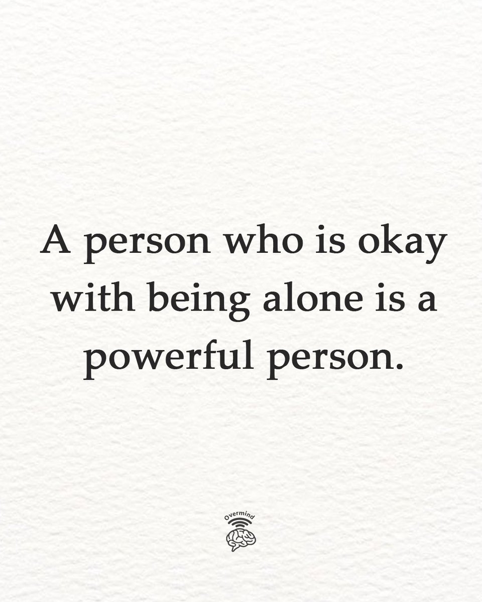 Being alone
