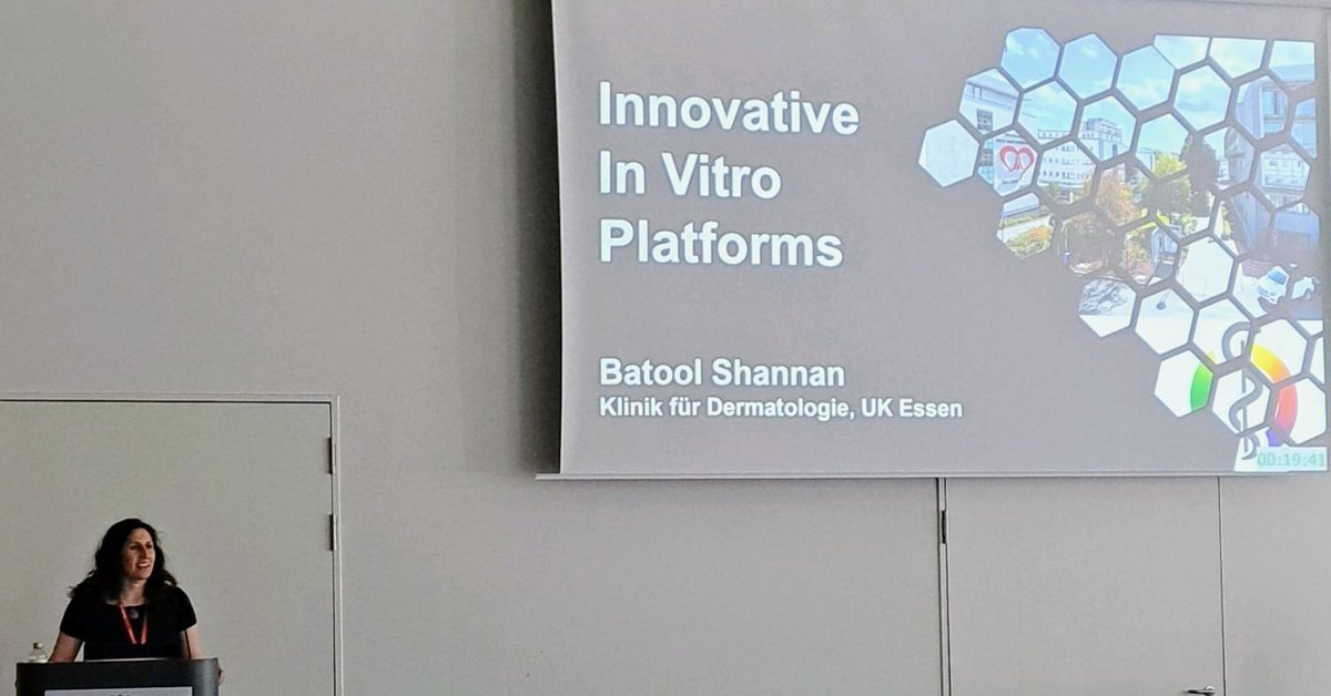 Among other great talks at the 33. ADO #congress our colleague, Dr. Shannan gave an update on innovative in vitro platforms for #melanoma #research